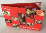 promotional video business card 7'' LCD screen Coca cola brand advertising card