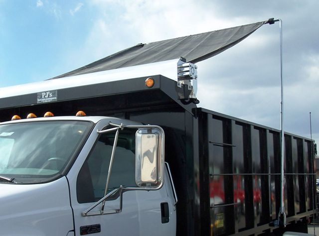 6 Inch Woven Pvc Mesh Fabric Pocket Opening Shade PVC Coated Trailer Tarp For Truck Bed Cover
