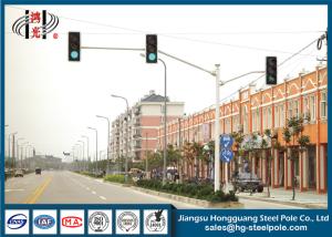 Wholesale Powder Coated Double Arms Traffic Sign Poles , Traffic Sign Posts from china suppliers