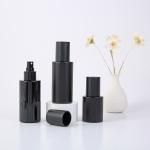Facial Cleanser Glass Collar Material 30ml 50ml 100ml Perfume Bottle Black