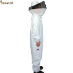 S-XXL Ventilated Bee Jacket With Round Veil Beekeeping Suit Bee Keeper Cotton