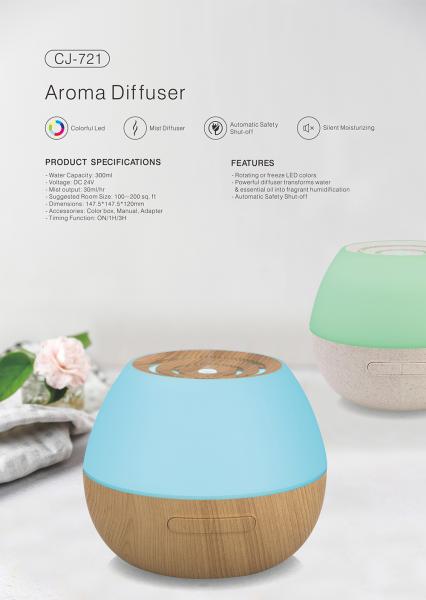 Buy cheap Indoor Humidifier Ultrasonic Wooden 300ml Smart Aroma Diffuser from wholesalers