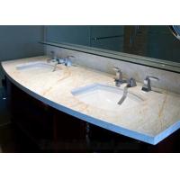 Buy cheap Golden Spider Marble Slab Countertop Vanity Top Goden Vein With Cabinet product