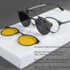 Buy cheap Full Rim Frame Magnetic Pure Titanium Business Aluminum Clip On Glasses from wholesalers