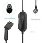 EU Plug French UK US Connectors 16A Portable EV Charger AC/DC For Electric