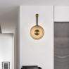 Buy cheap Modern Minimalist Clock Shape Wall Lamp Glass Bedroom Bedside design wall light (WH-OR-145) from wholesalers