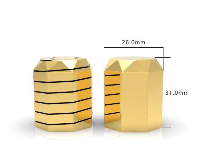 Die Casting Cylindrical Zinc Alloy Perfume Bottle Cover