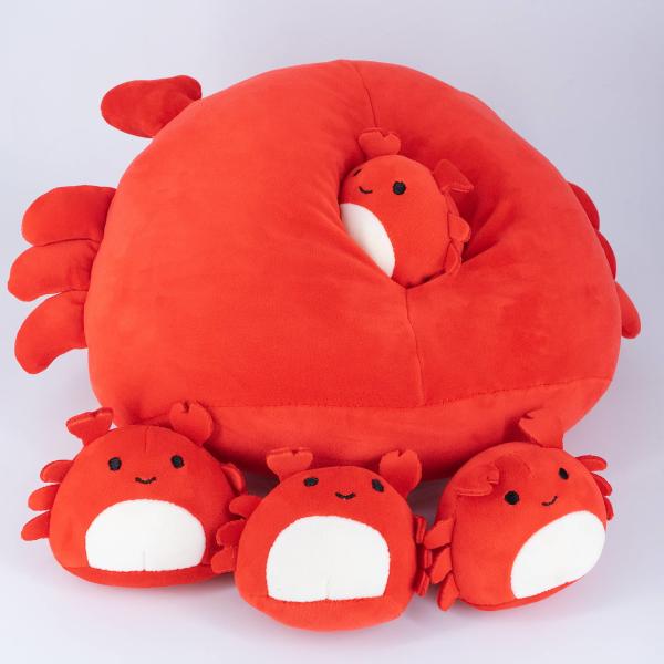 Buy cheap OEM ODM Crab Soft Animal Pillows Large Cute Crab Plush Sets With 4 Baby from wholesalers
