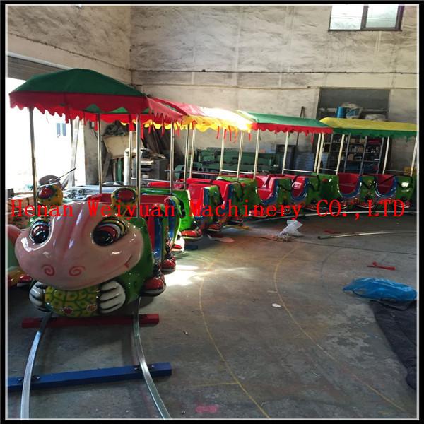Buy cheap luxury type 10M track Insect Ant 4 couches 16 seats train with ceiling for kids and adults in shopping mall from wholesalers
