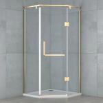 SUS201/304 Stainless Steel Frameless Shower Door Hinges Customizable