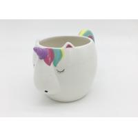 Buy cheap 500ml Capacity Ceramic Unicorn Mug , Dolomite Handmade Stoneware Coffee Mugs product