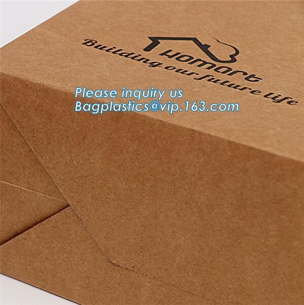 china custom design luxury shopping gift paper carrier bag template,Luxury Kraft Brown Paper Shopping Gift Jewelry Paper