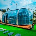 18 - 20 Person Homes Prefab Wind Resistant Oval Extra Large Garden Dome House