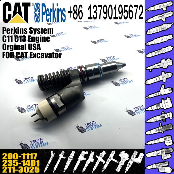 Buy cheap CAT excavator parts fuel injector 211-3025 200-1117 235-1401 for C15 C16 engine from wholesalers