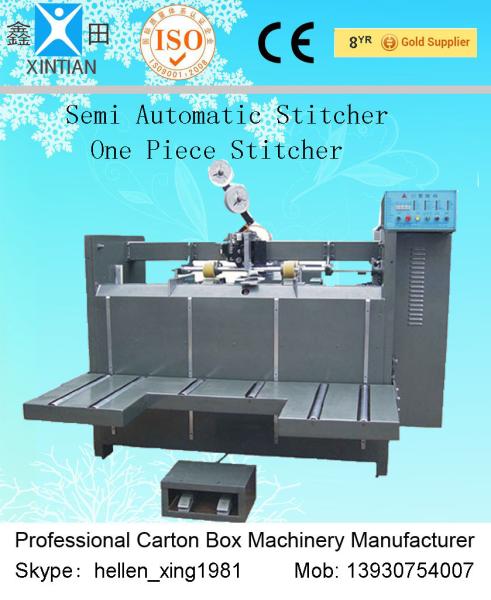 Quality Double Nail Automatic Carton Box Stapler Machine Of Paper Feeding for sale