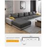 Buy cheap Light Luxury Dark Green Grey Cloth Sofa Simple Modern Furniture Combination Set from wholesalers