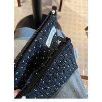 Buy cheap POLKA DOT BLACK MAKEUP BAG SWEET SKINCARE STORAGE BAG CARRYING PORTABLE COIN product