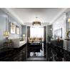 Buy cheap Living Room Polished Porcelain Floor Tiles Double Layer Black And White Lines from wholesalers