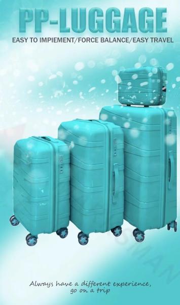 Buy cheap Fashion Design PP Luggage Factory Lock Luggage With Wheels 3 Pieces Sets from wholesalers