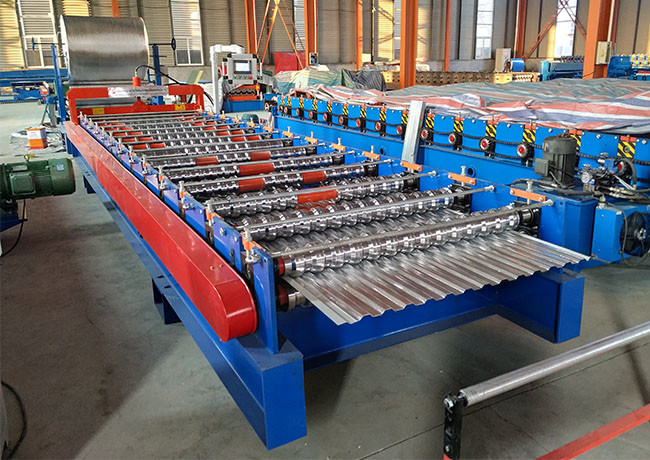 Iron Galvanized Steel Color Coated Sheet Making Machine Shaft Diameter 70 MM