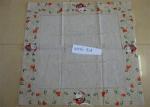 Buy cheap Flower Patterns Linen Hemstitch Tablecloth 3mm - 5mm Thickness For Household from wholesalers