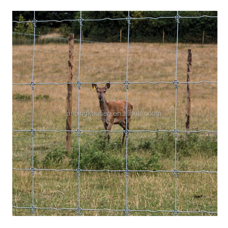 Rot Proof Fixed Knot Steel Farm Field Fence for Safe and Secure Animal Containment