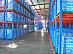 5000mm Drive Through Pallet Racking Blue / Orange Industrial Metal Shelving