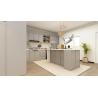 Buy cheap Custom Classic Wood Kitchen Cabinets L Shaped Kitchen Storage System Island Table from wholesalers