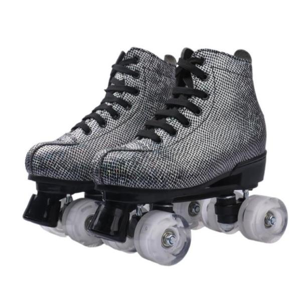 Buy cheap OEM Snakeskin Pattern Leather Best Led Roller Skates For Adults from wholesalers