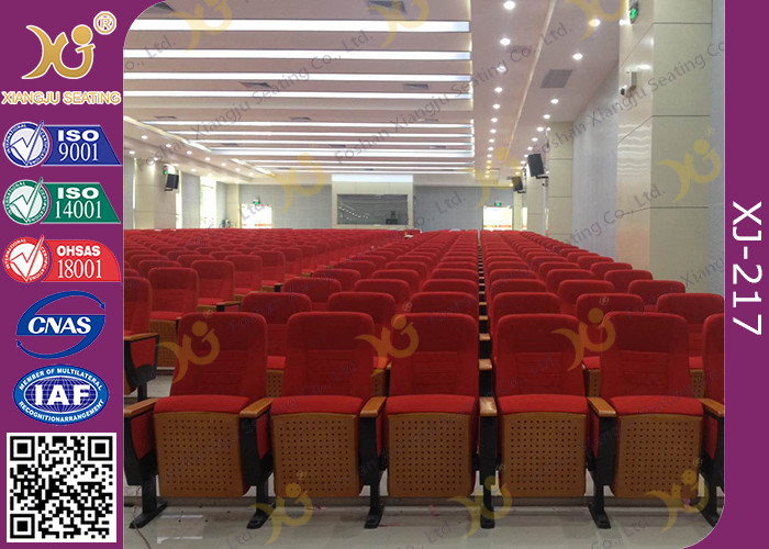 Damper Returning System Retractable Auditorium Seating Flame Retardant Treatment