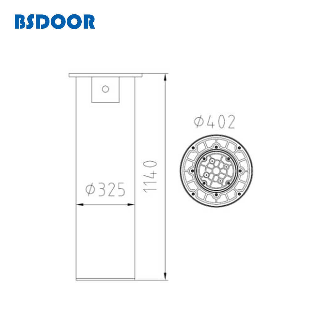 219mm Electric Rising Bollards