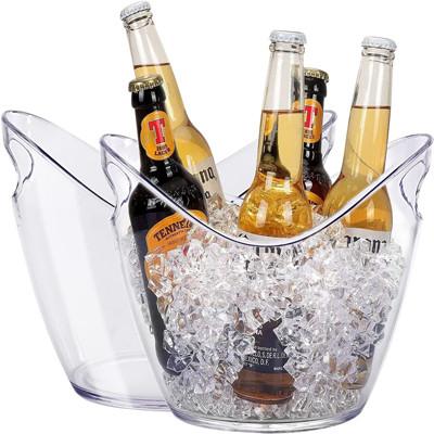 Buy cheap Plastic Oval Storage Party Beverage 5 Liter Ice Buckets For Beer Bottle from wholesalers
