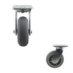 6 Inch 550LBS Heavy Duty Industrial Locking Swivel Plate Caster Wheels