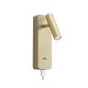 Buy cheap Adjustable cylinder bed reading wall lamp bedside light USB flexible headboard spot light for hotel villa project from wholesalers