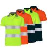 Buy cheap High Visibility Reflective Safety Caution Men Work Wear Construction Polo Shirts T-Shirts Vest Clothing from wholesalers