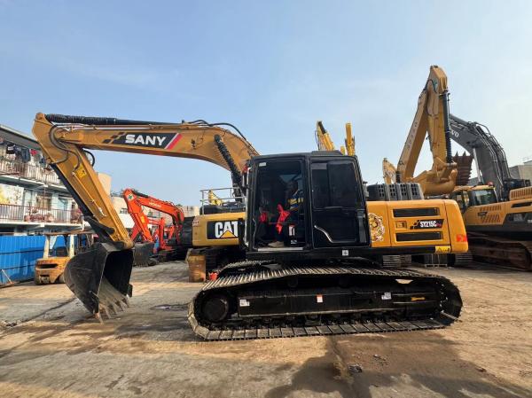 21 Ton Used Sany SY215C Hydraulic Excavator Second Hand Excavator With 1.1 M3