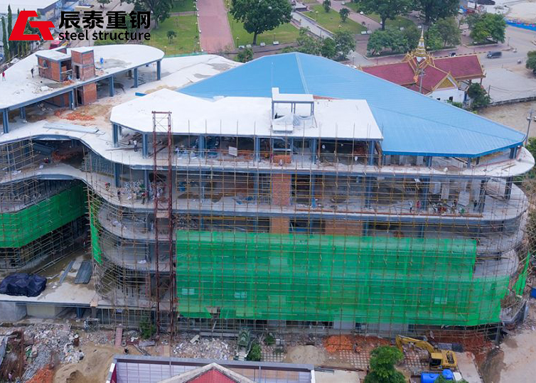 High Rise Steel Structure Shopping Mall , Flexible Space Steel Structure Building