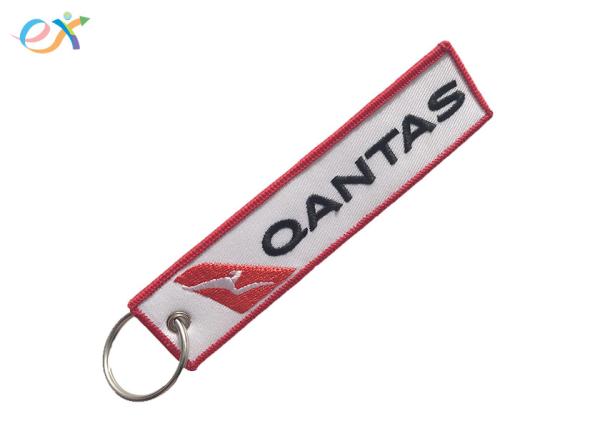 Buy cheap Double Sided Embroidered Keychain Twill Background Polyester Material from wholesalers