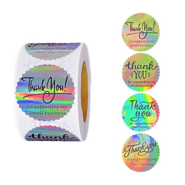 Buy cheap Thank You Printing Seal Packaging Label Sticker Die Cut Stickers for Bottle from wholesalers