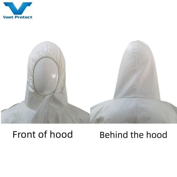 Buy cheap S-5XL White Waterproof Microporous Protective PPE Safety Coveralls For USA Market from wholesalers