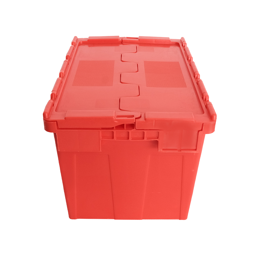 100% Virgin PP Solid Box Tote Customized Logo Lid Included for Moving Fruit and Vegetable