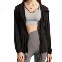 Buy cheap Autumn Thin Women Athletic Hoodie Zipper Jacket Breathable for Running product