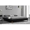 Buy cheap Contemporary King Upholstered Platform Bed King Assemble PU Leather 140x190Cm from wholesalers
