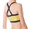Buy cheap Bras Top Crop Top Girls Dance Wear Gym Spandex Sequin Crop Top With Black Edge from wholesalers