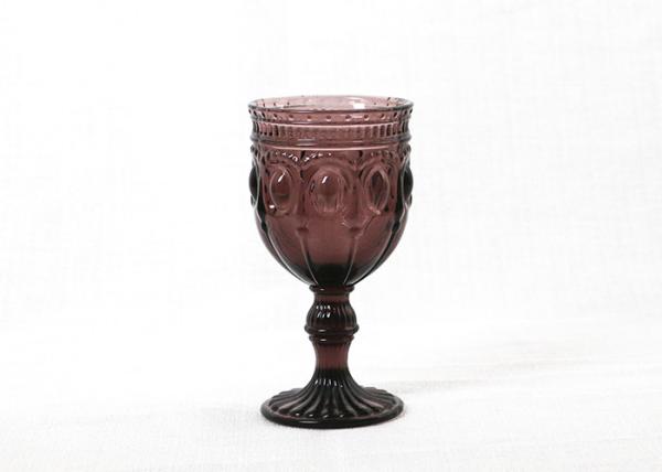 Buy cheap Food Safety Solid Colored 85mm 9 Ounce Wine Goblet Glass SGS Certification from wholesalers
