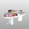 Buy cheap Makeup Display Stand Platinum Wood Promotion Cabinet for Cosmetic Retail Shop Furniture and Smart Skincare Store Display Table from wholesalers