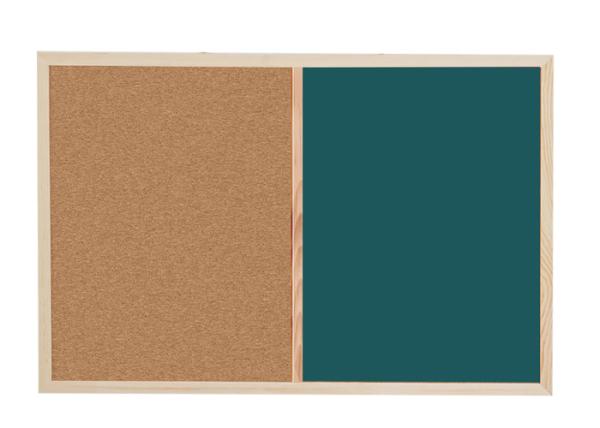Buy cheap Wood Framed Combination Cork Board Customized Color Eco - Friendly from wholesalers