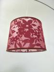 Tapered Velvet Hardback Lamp Shade D250mm Damask Light Shade For Room