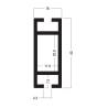 Buy cheap Z4400 40x16MM Beam Extrusion,Aluminum 2 way system,Aluminum equipmen suit for tension lock from wholesalers