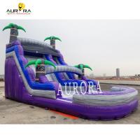 Buy cheap Purple Giant Inflatable Water Slide Waterproof For Summer Fun product